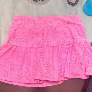 pink skirt